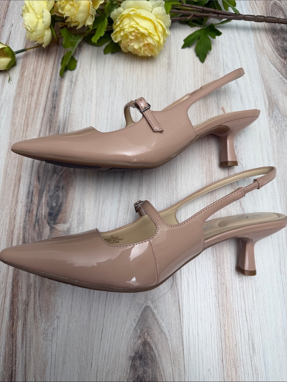 NINE WEST Calun 9x9 Mary Jane Slingbacks Size 7 - Picture 4 of 8